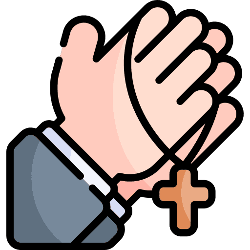 hands praying icon