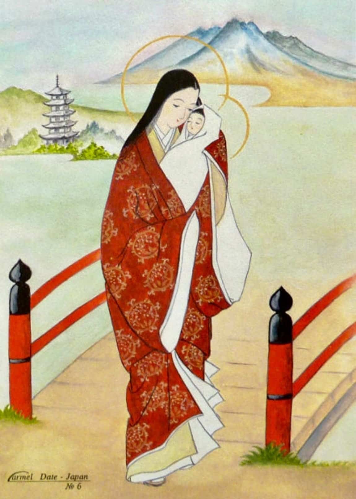 Painting of Our Lady of Akita