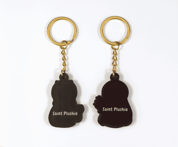 Back view of the Virgin Mary and Jesus keychains