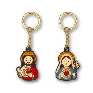 Jesus and Virgin Mary keychains