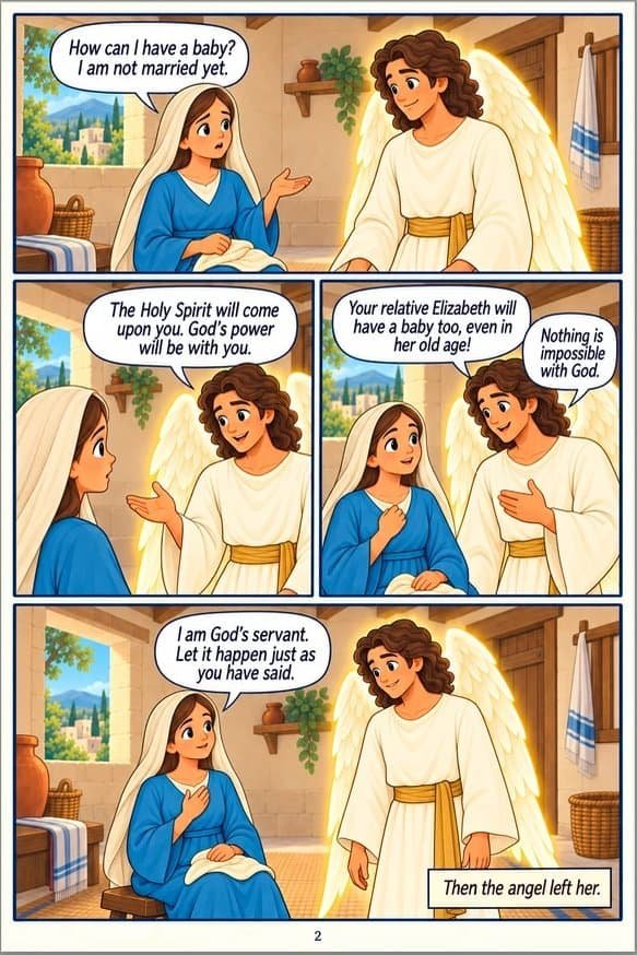 Mary digital Bible comic